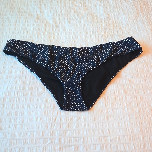 NWT*J CREW Hipster bikini bottom in Navy & white polka dots women 2X style BH535 - Picture 2 of 11
